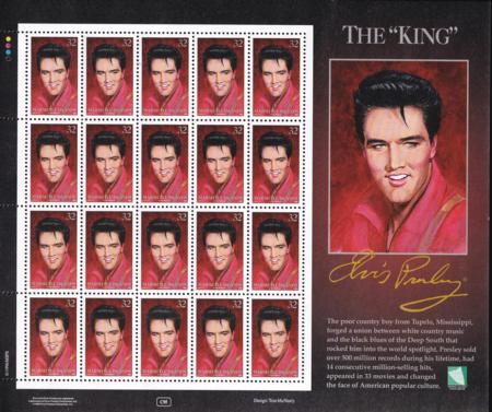 US 608 Trust Territories Marshall Islands NH VF Elvis Presley Full Sheet