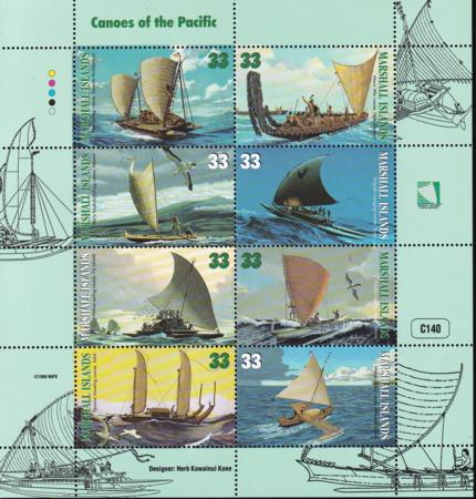 US 690 Trust Territories Marshall Islands NH VF Pacific Canoes M/S