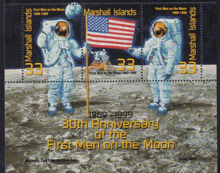 US 712 Trust Territories Marshall Islands NH VF 30th Anniv. Man On The Moon S/S