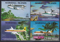 US C3-6 Trust Territories Marshall Islands Airmail NH VF Ameripex-Planes(1986)