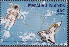 US C21 Trust Territories Marshall Islands Airmail NH VF Astronaut/ Space Shuttle(1988)