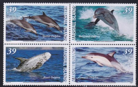 US 892 Trust Territories Marshall Islands NH VF Dolphin Block