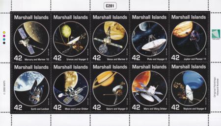 US 930 Trust Territories Marshall Islands NH VF Solar System Exploration M/S