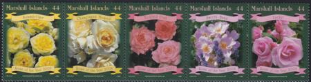 US 946 Trust Territories Marshall Islands NH VF Roses Strip