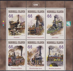 US 949 Trust Territories Marshall Islands NH VF Steam Locomotives Block