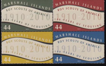 US 961 Trust Territories Marshall Islands NH VF Boy Scouts Of America Block