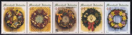 US 954 Trust Territories Marshall Islands NH VF Christmas Strip