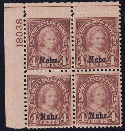 US 673 Modern Mint LH F-VF Plate Block UL 18038