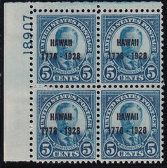 US 648 Modern Mint LH XF Plate Block