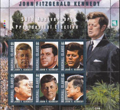 US 975 Trust Territories Marshall Islands NH VF JFK Sheet Of 6