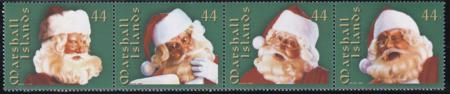 US 974 Trust Territories Marshall Islands NH VF Santa Claus Strip