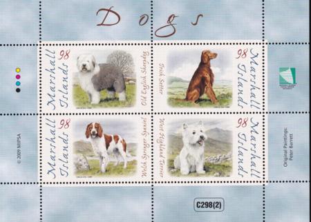 US 952-53 Trust Territories Marshall Islands NH VF Dogs Strip & M/S