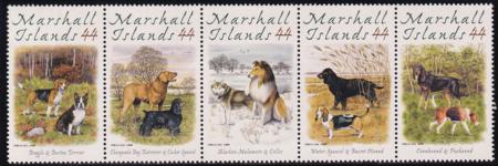 US 952-53 Trust Territories Marshall Islands NH VF Dogs Strip & M/S