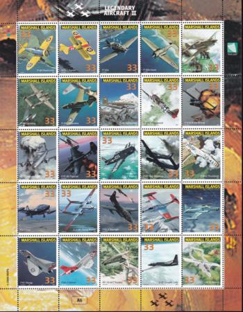 US 728 Trust Territories Marshall Islands NH VF Legendary Aircraft M/S