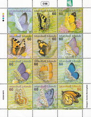 US 752 Trust Territories Marshall Islands NH VF Butterflies M/S