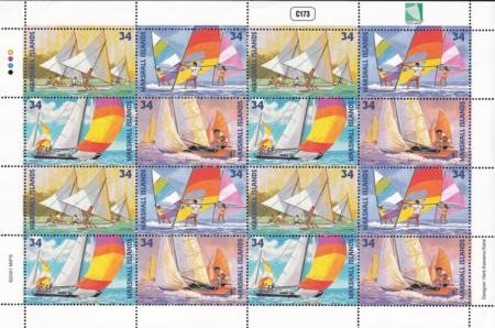US 778 Trust Territories Marshall Islands NH VF Racing Boats