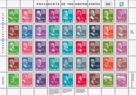 US 847 Trust Territories Marshall Islands NH VF 1938 Presidential M/S