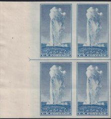 US 760 5¢ Yellowstone Farley Mint Positions No Gum VF Left Or Right Arrow Block