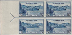 US 761 6¢ Crater Lake Farley Mint Positions No Gum VF Left Or Right Arrow Block
