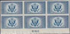 US 771 16¢ Special Delivery Farley Mint Positions No Gum VF Plate Block