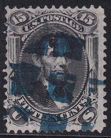 US 98 Early Classics Used Just F Bold Blue Cancel