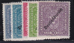 Austria 196-9+ Mint NH VF +2ka Prussian Blue Shade