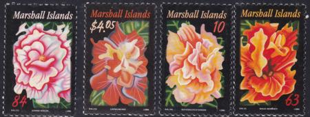 US 878-81 Trust Territories Marshall Islands NH VF Hibiscus