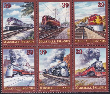 US 891 Trust Territories Marshall Islands NH VF Trains Block