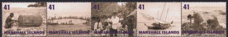 US 901 Trust Territories Marshall Islands NH VF US Culture Strip Of 5