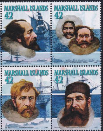 US 936 Trust Territories Marshall Islands NH VF North Pole Explorers Block