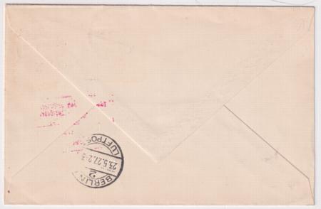 Germany 1927 Berlin - Cottbus First Flight Cover