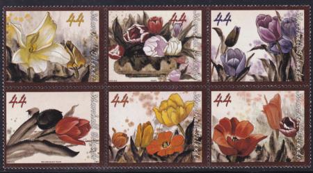 US 978 Trust Territories Marshall Islands NH VF Tulips Blocks