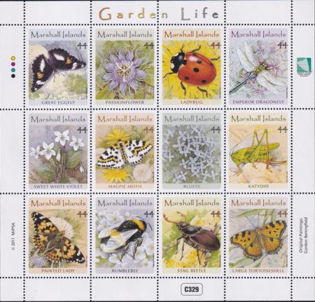 US 992 Trust Territories Marshall Islands NH VF Garden Life Sheet