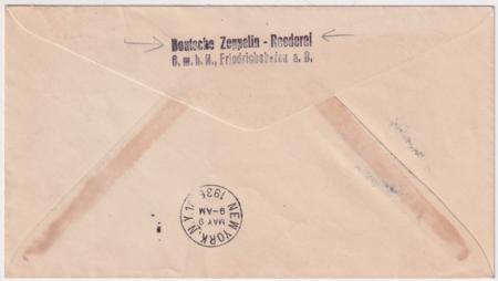 Germany 1936 1st North America Flight Cover with C56-C58