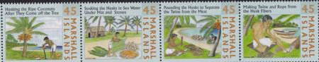 US 1031 Trust Territories Marshall Islands NH VF Toblar Coconut Strip
