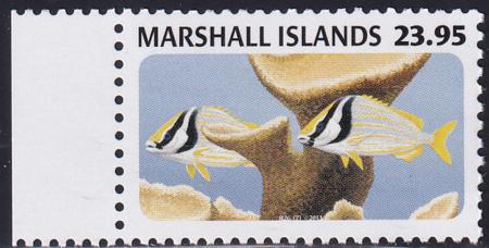 US 1052 Trust Territories Marshall Islands NH VF Porkfish