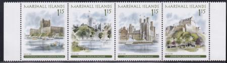 US 1079 Trust Territories Marshall Islands NH VF Great Britain Castle Strip