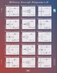 US 1082 Trust Territories Marshall Islands NH VF Military Aircraft II Sheet