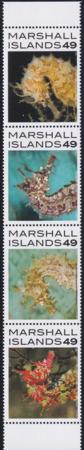 US 1097 Trust Territories Marshall Islands NH VF Seahorses Strip