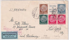 Germany 1939 Catapult Cover Bremen with Part Booklet Pane