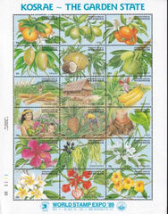 US 103 Trust Territories Micronesia NH VF Fruits & Flowers M/S