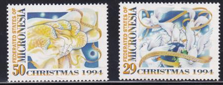 US 202-03 Trust Territories Micronesia NH VF Christmas