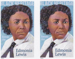 US 5663a Modern Imperf Edmonia Lewis Pair