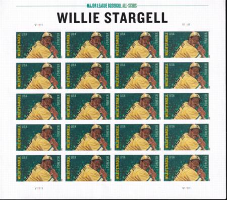 US 4696a Modern Imperf Willie Stargell Sheet