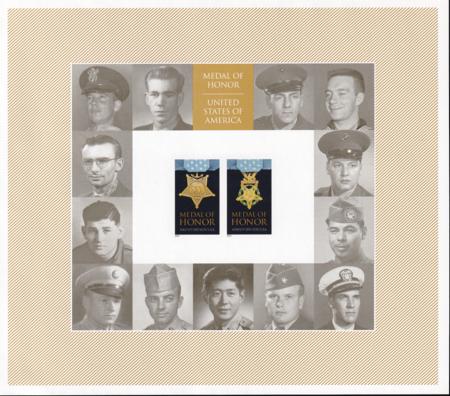US 4822-23g Modern Imperf Medal Of Honor Pr 2013 Sheet