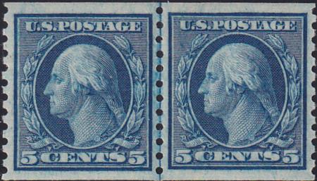 US 458 Washington / Franklin Mint NH XF XF- Beautiful Line Pair - Rich Color - Very Well Centered!