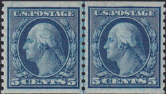 US 458 Washington / Franklin Mint NH XF XF- Beautiful Line Pair - Rich Color - Very Well Centered!