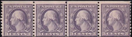 US 456 Washington / Franklin Mint H/LH/NH Just F NH/LH Pair, 2 Outer Stamps H APS Cert.