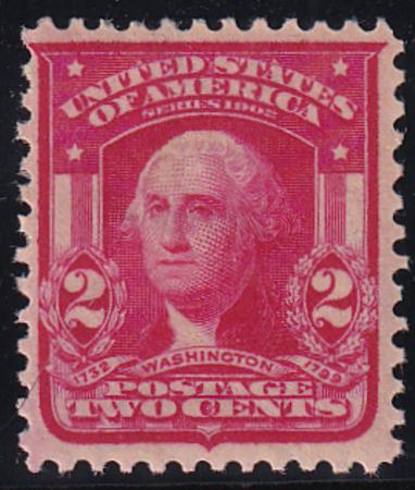 US 319Fj Bureau & Regular Issues Mint LH F-VF Scarce Die II Carmine Rose