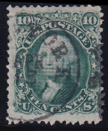 US 96 Fancy Cancel Used F+ Natural Irregular Perfs At Bottom NY CDS Cancel
